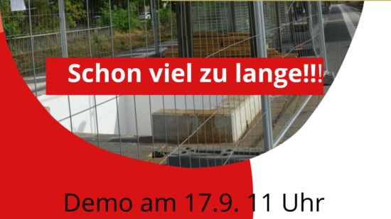 Plakat Demo Aufzug Bahnhof 17 09 22